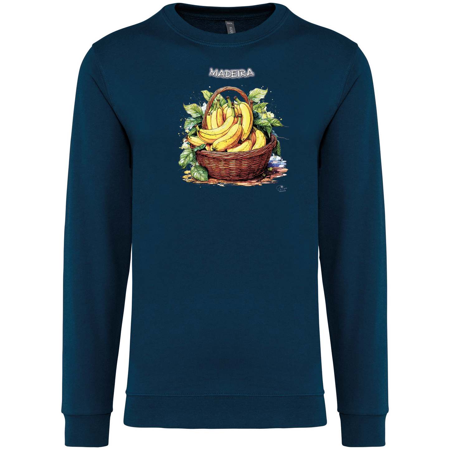 Sweatshirt Kariban sem Capuz Cesto Bananas