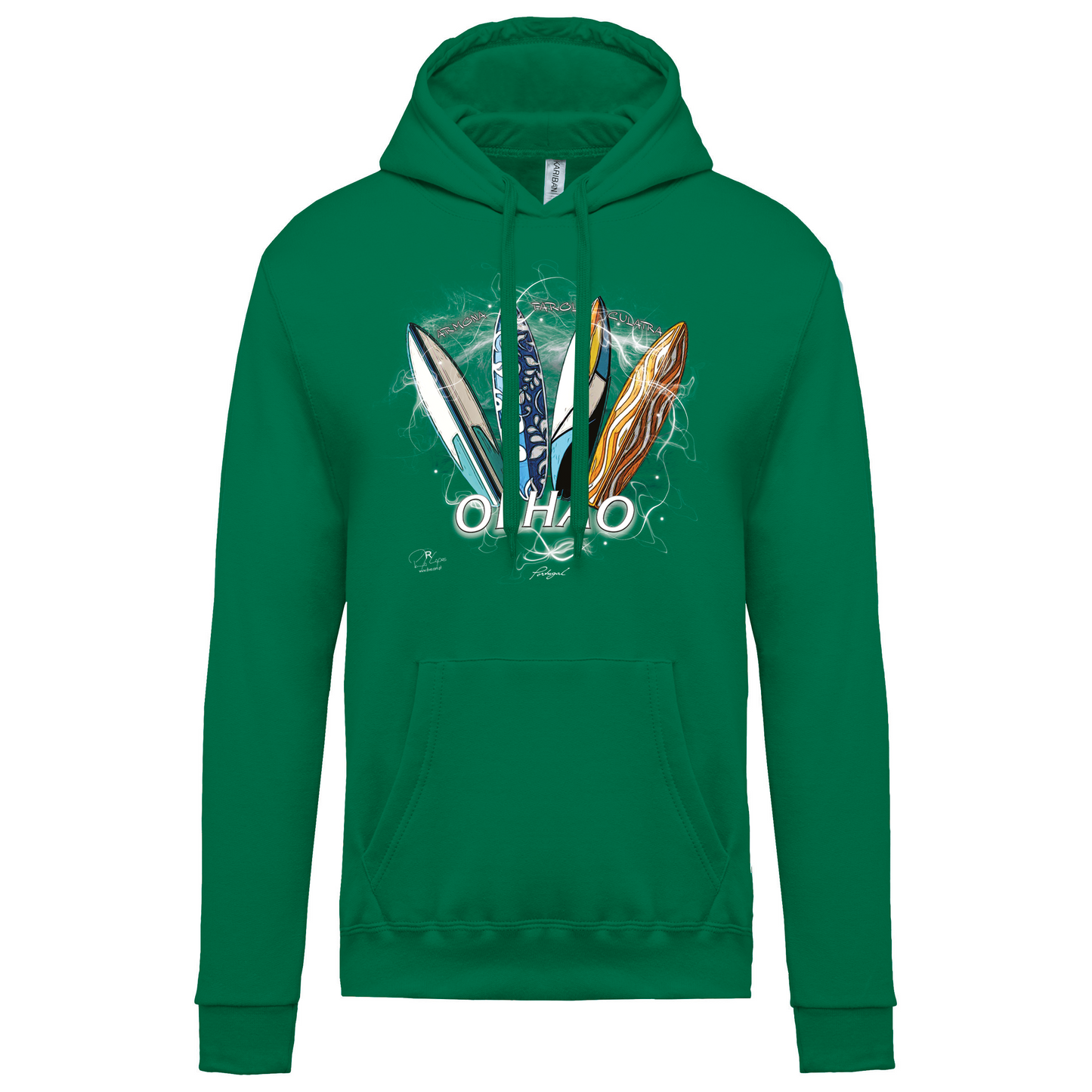 Sweatshirt Kariban com Capuz Surfboards Olhão