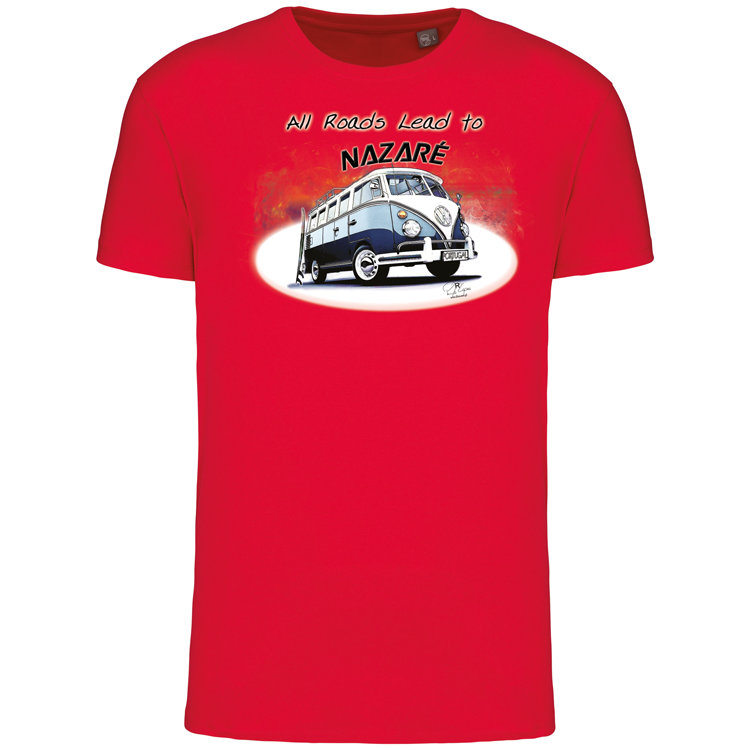T-Shirt Algodão Biológico All Roads Lead to Nazaré