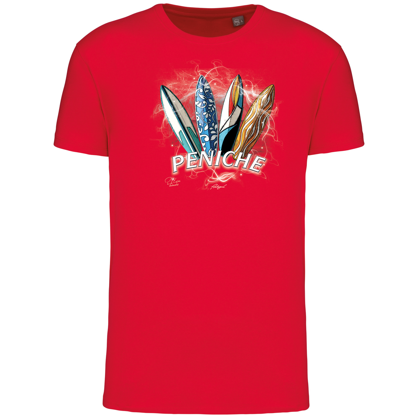 T-Shirt Algodão Biológico Surfboards Peniche