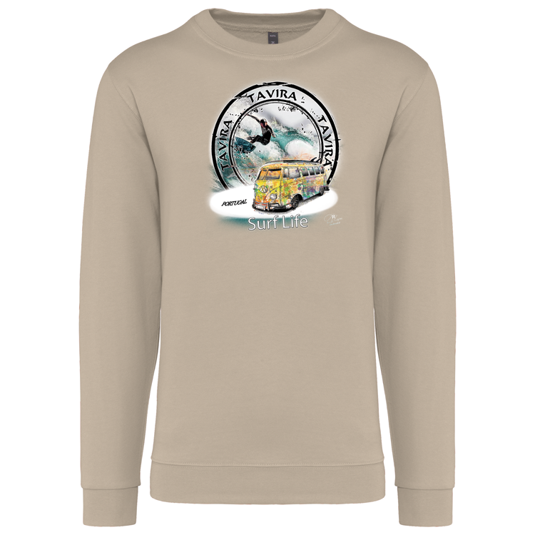 Sweatshirt Kariban sem Capuz Surf Life Tavira