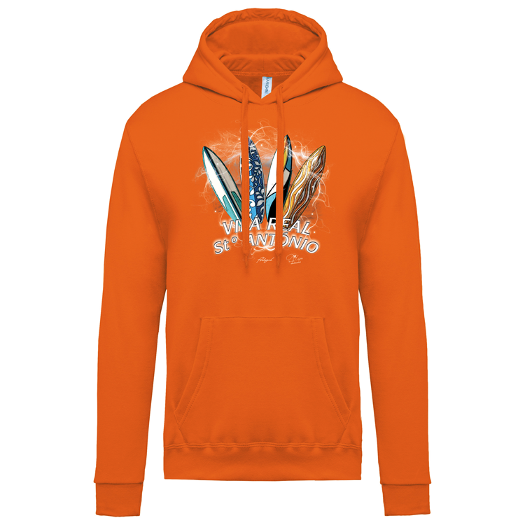 Sweatshirt Kariban com Capuz Surfboards Vila Real Stº António