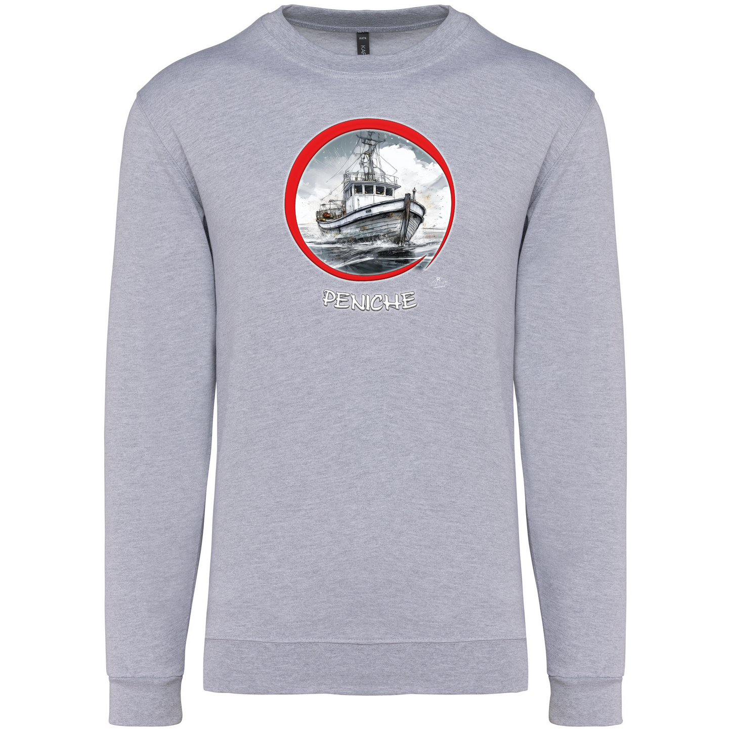 Sweatshirt Kariban sem Capuz Traineira Peniche