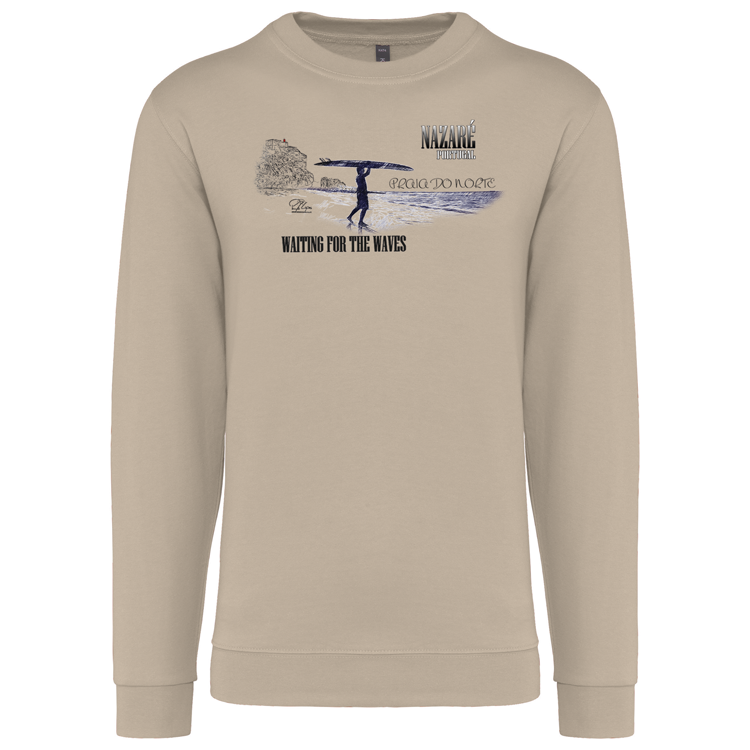 Sweatshirt Kariban sem Capuz Praia do Norte