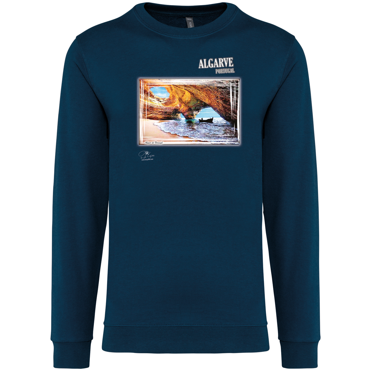 Sweatshirt Kariban sem Capuz Algar de Benagil