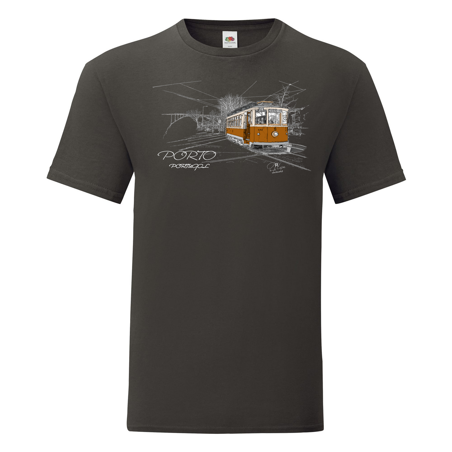 T-shirt Fruit of the Loom, Iconic, 150g, Carmo