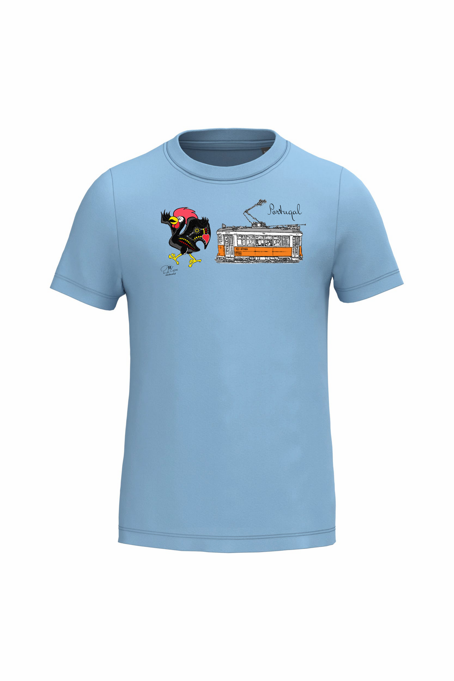 T-shirt de Criança Kariban Galo + E Portugal