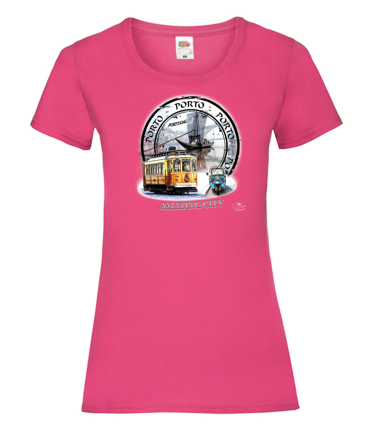 T-shirt Senhora Amazing City Porto
