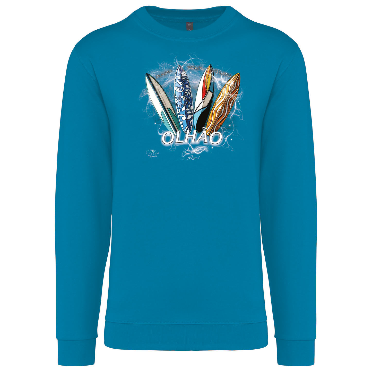 Sweatshirt Kariban sem Capuz Surfboards Olhão