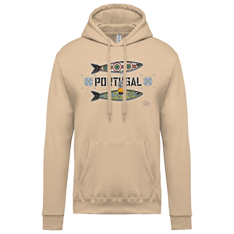Sweatshirt Kariban com Capuz Duas Sardinhas Coimbra