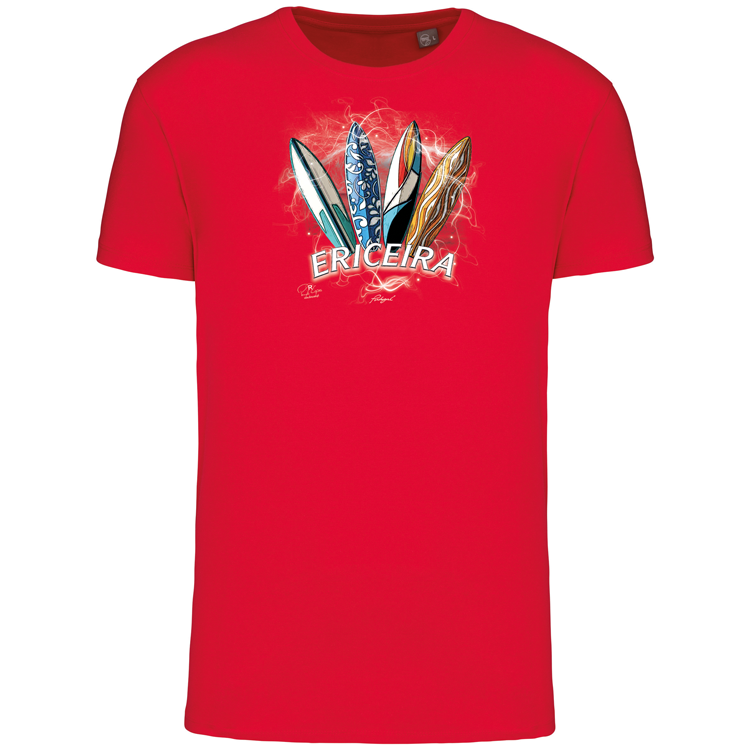 T-Shirt Algodão Biológico Surfboards Ericeira
