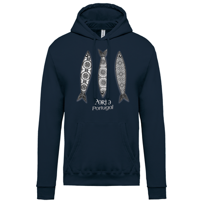 Sweatshirt Kariban com Capuz 3 Sardinhas Porto