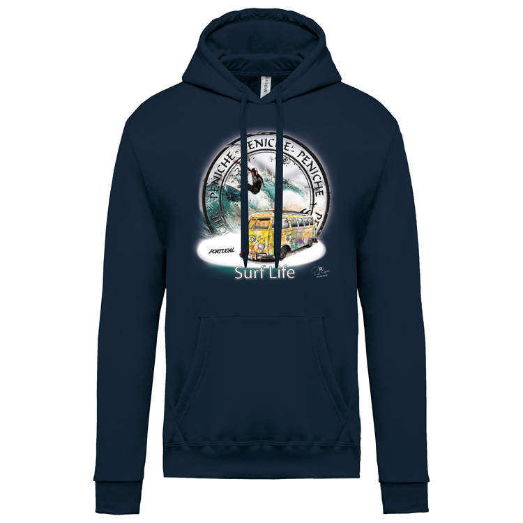 Sweatshirt Kariban com Capuz Surf Life Peniche