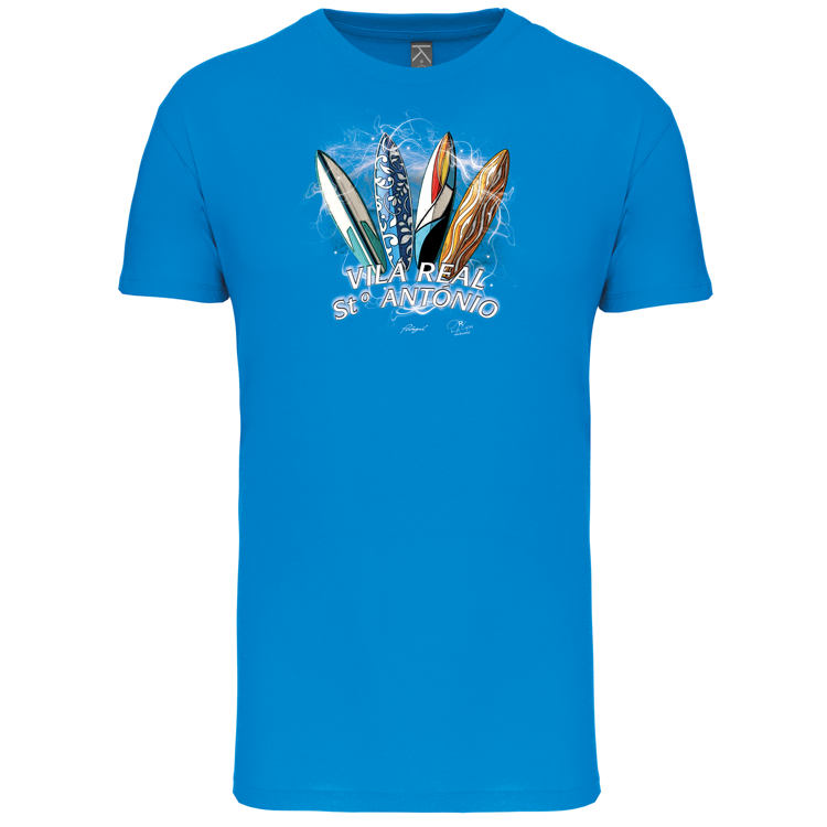 T-Shirt Algodão Biológico Surfboards Vila Real Stº António