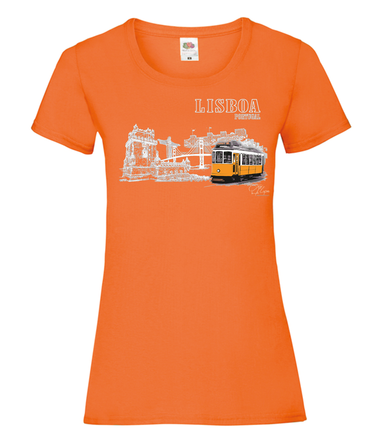 T-shirt Senhora Monumentos Lisboa