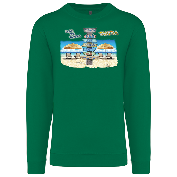 Sweatshirt Kariban sem Capuz Pegadas Tavira