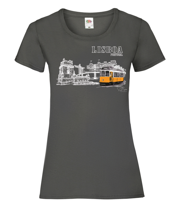 T-shirt Senhora Monumentos Lisboa