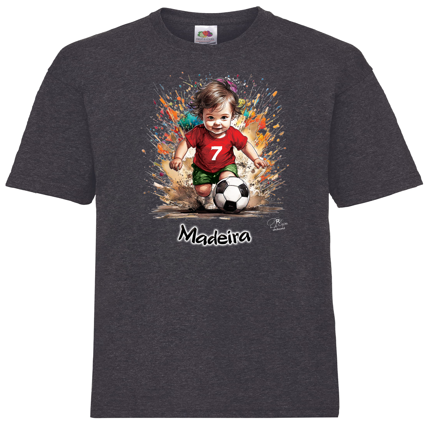 T-shirt Fruit of the Loom Kids 7 Madeira