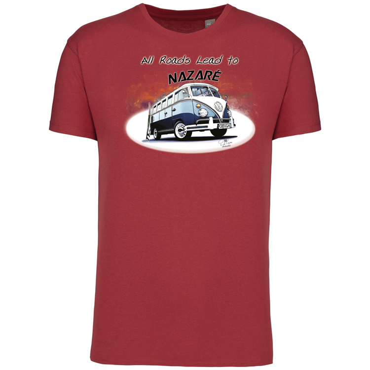 T-Shirt Algodão Biológico All Roads Lead to Nazaré