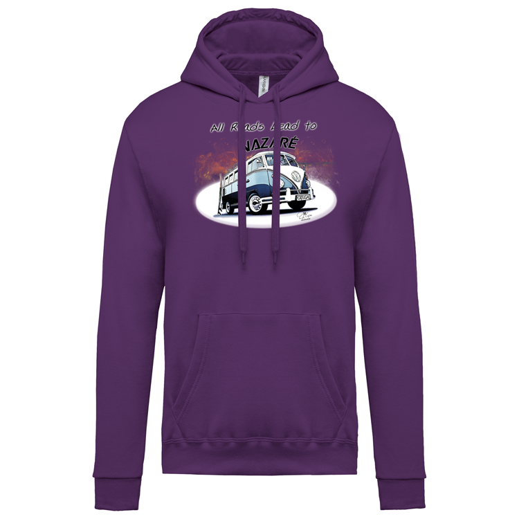 Sweatshirt Kariban com Capuz All Roads Lead to Nazaré
