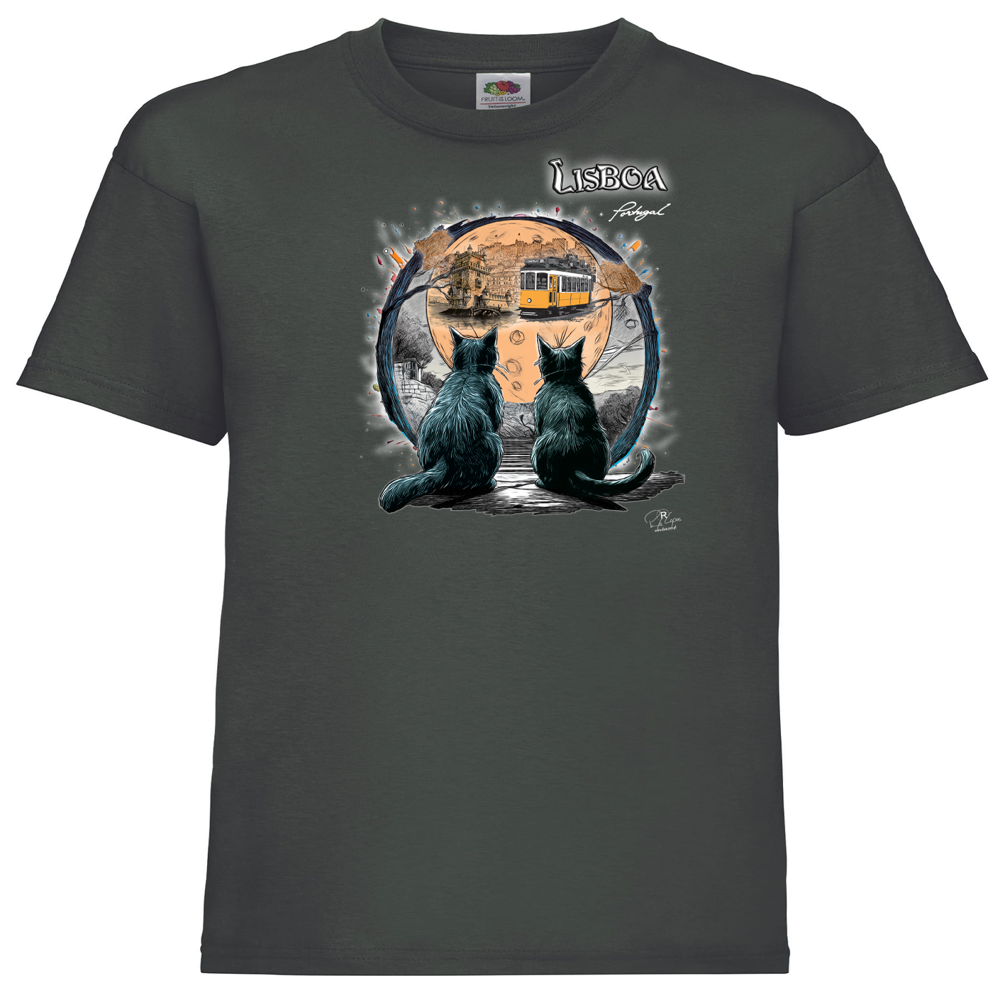T-shirt Fruit of the Loom Kids Luar Lisboa