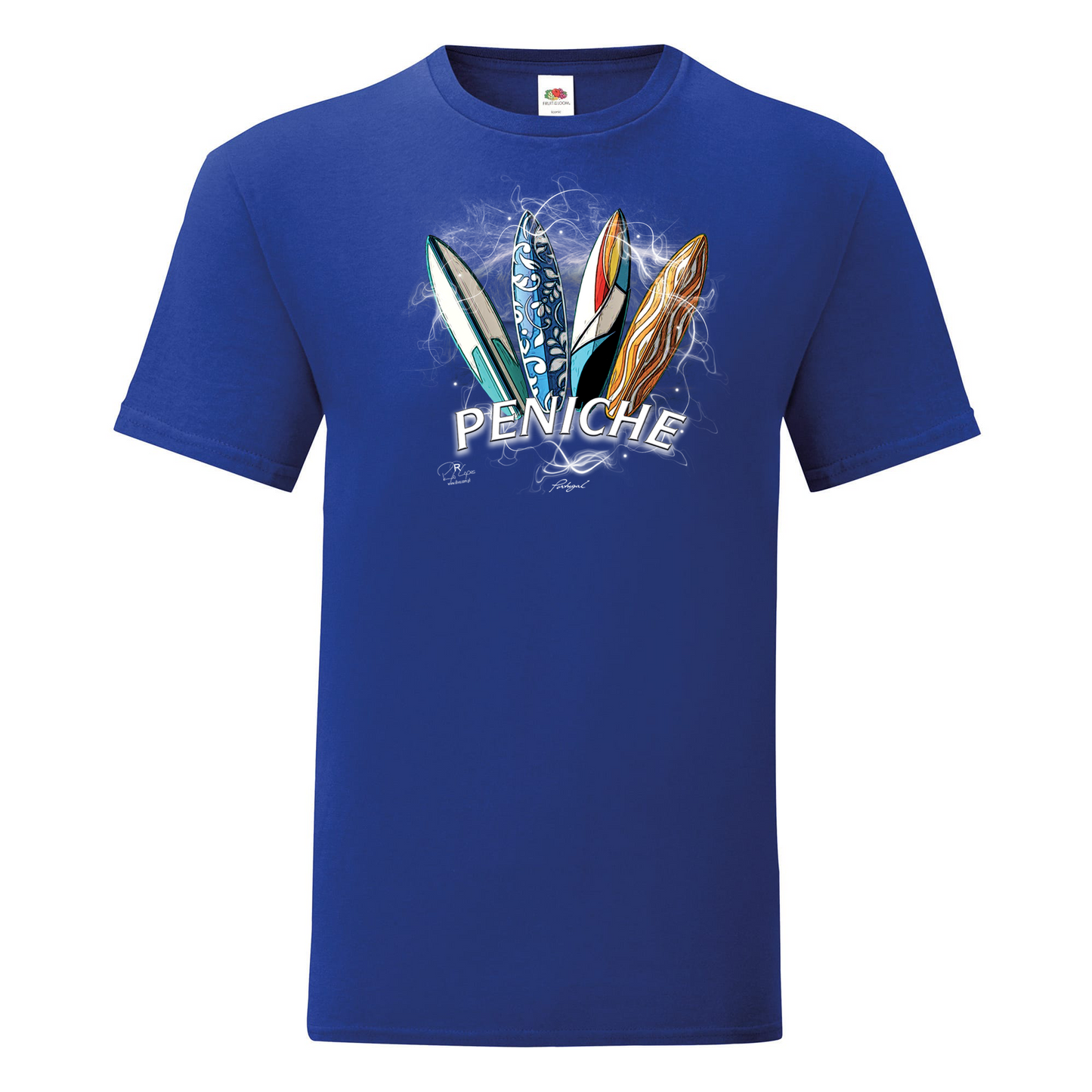 T-shirt Fruit of the Loom, Iconic, 150g, Surfboards Peniche