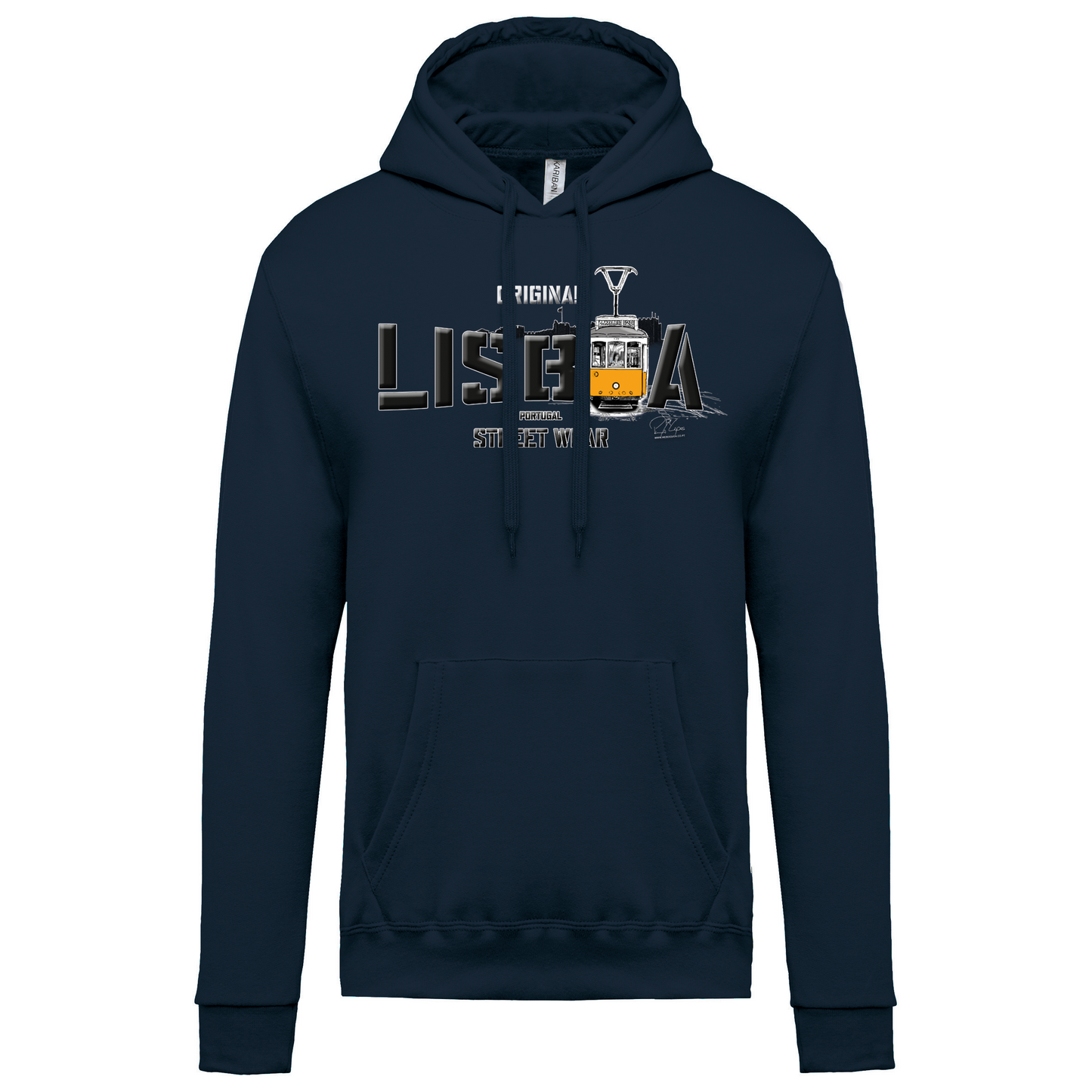 Sweatshirt Kariban com Capuz Original Lisboa