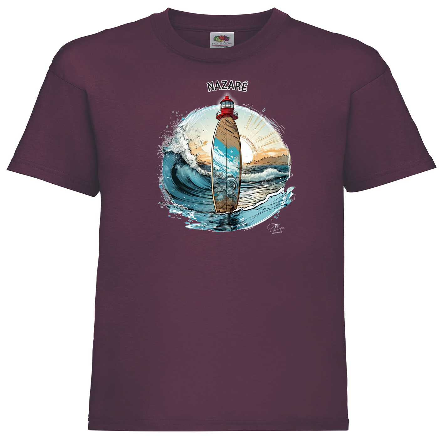 T-shirt Fruit of the Loom Kids Sol Nazaré