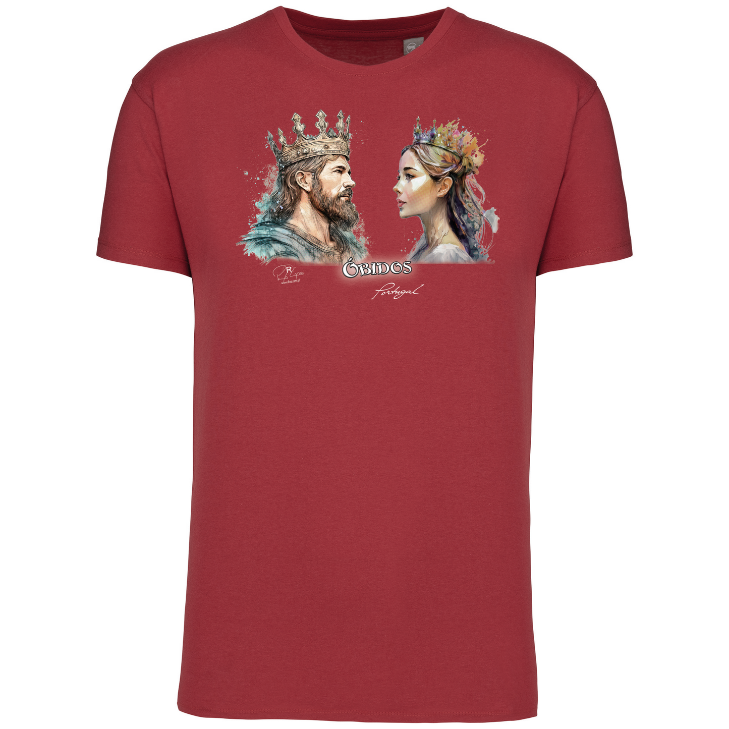 T-Shirt Algodão Biológico King and Queen Óbidos