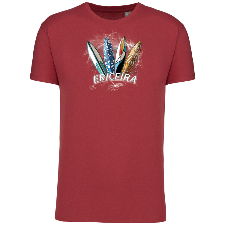 T-Shirt Algodão Biológico Surfboards Ericeira