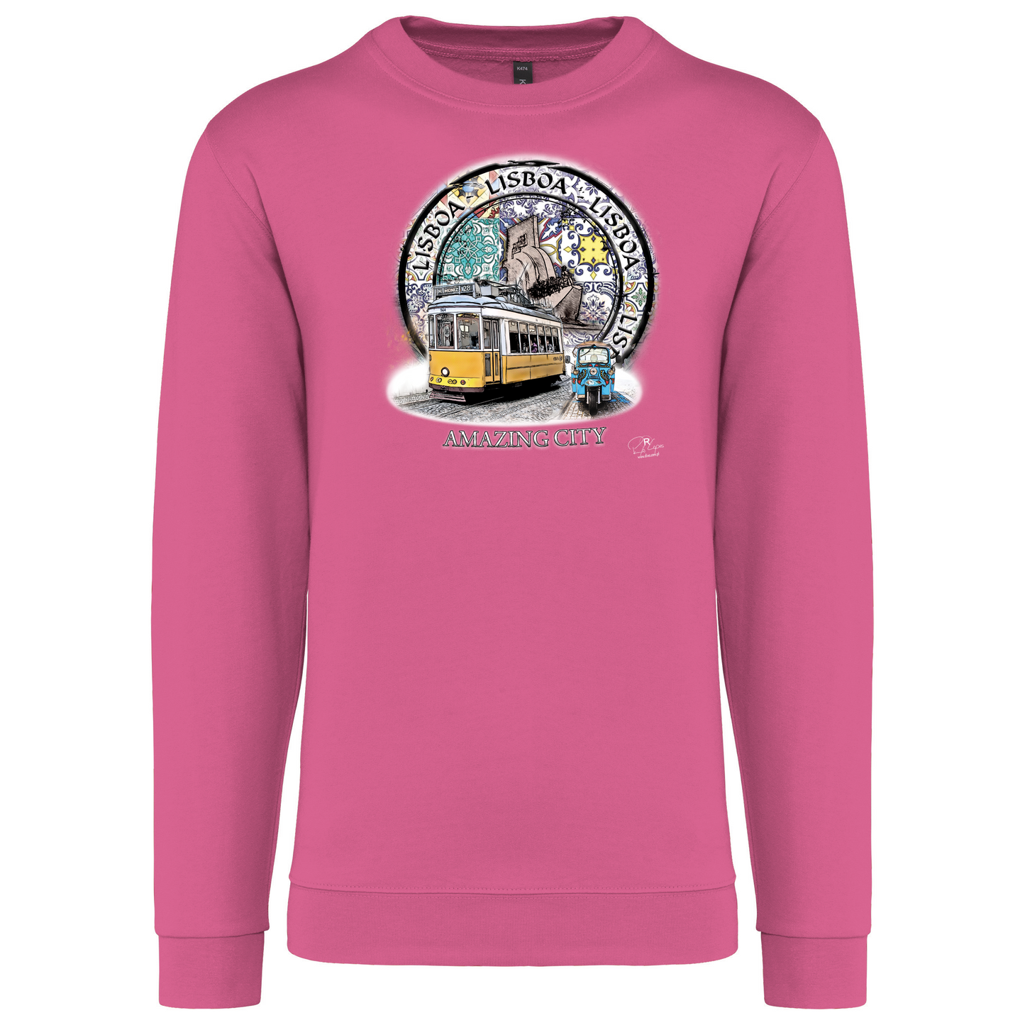Sweatshirt Kariban sem Capuz Amazing City Lisboa