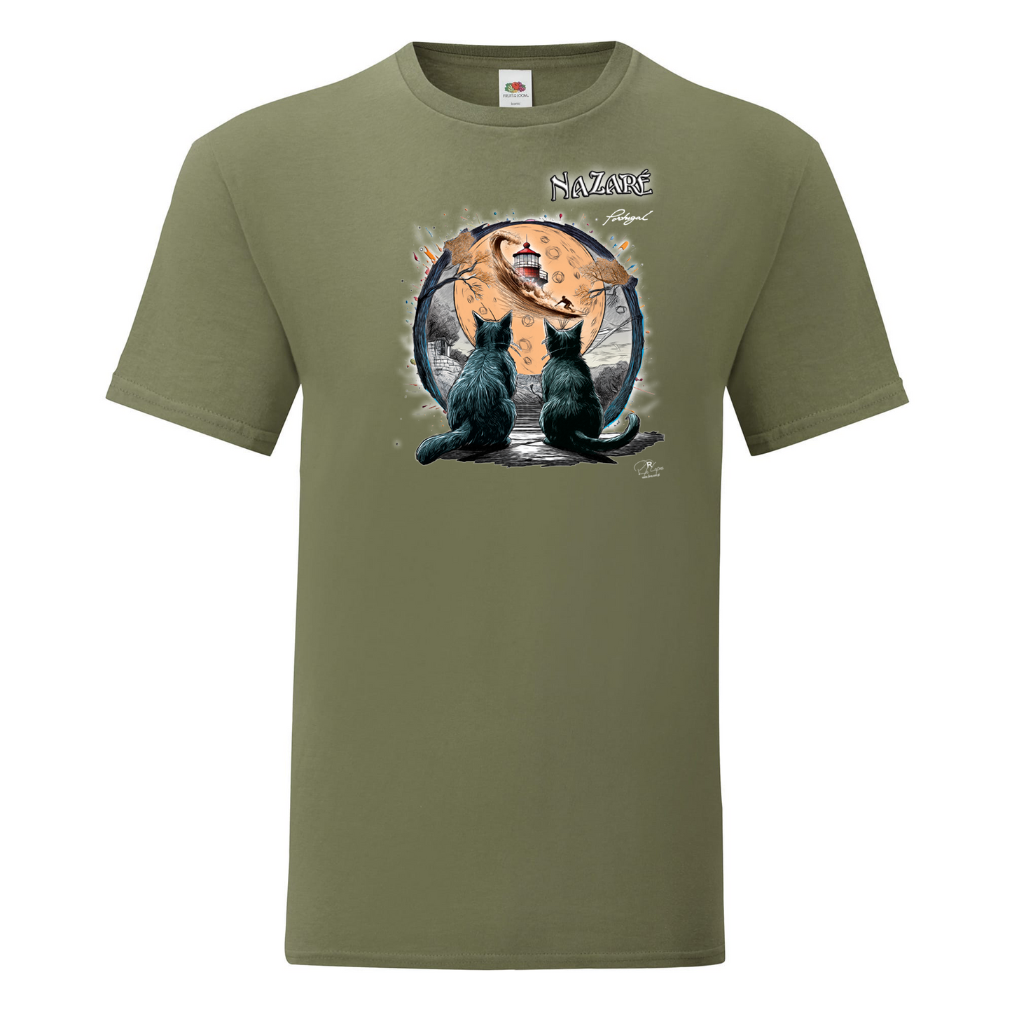 T-shirt Fruit of the Loom, Iconic, 150g, Luar Nazaré