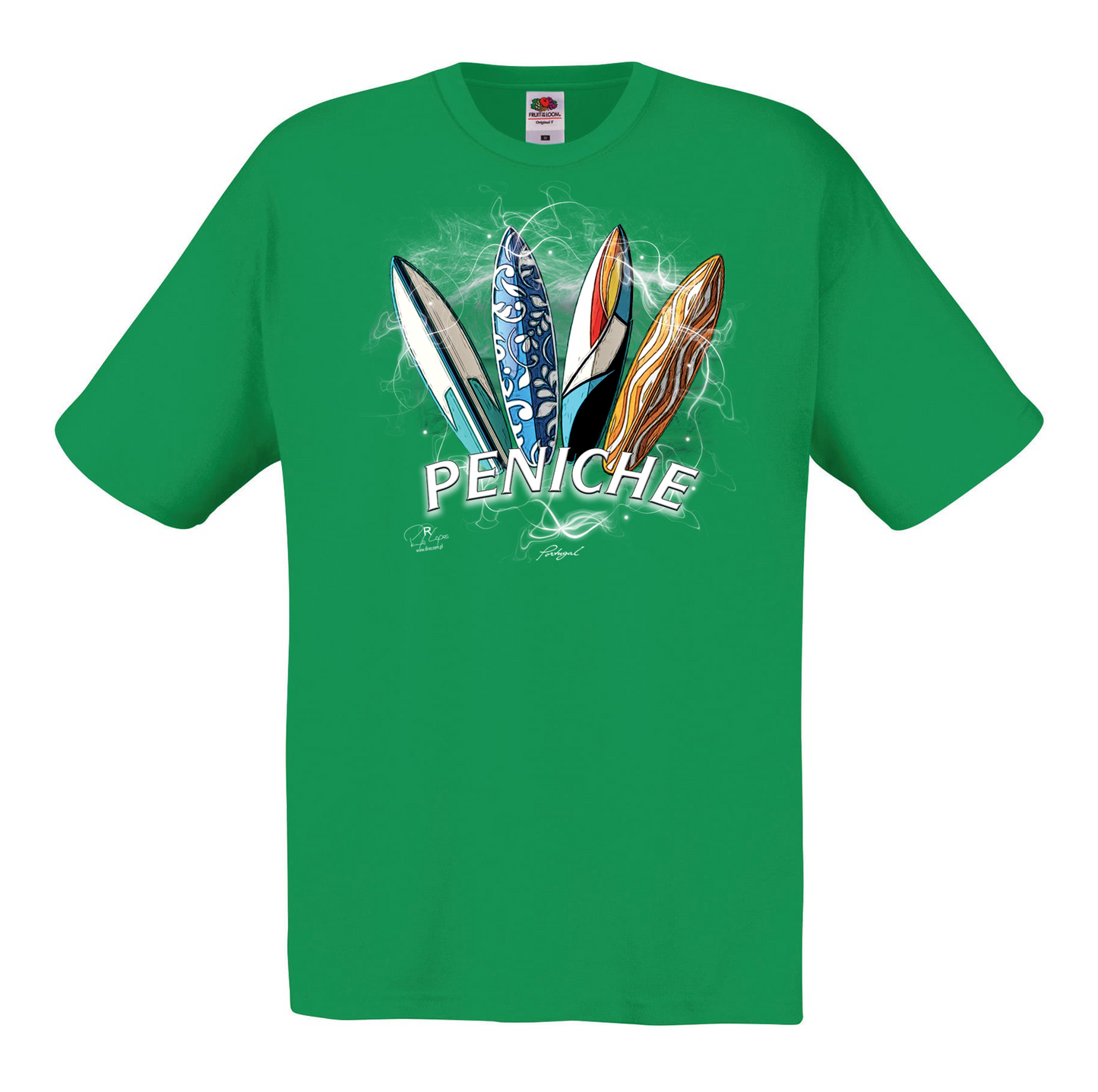 T-shirt Fruit of the Loom, Original 145g, Surfboards Peniche