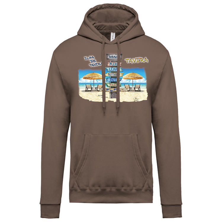 Sweatshirt Kariban com Capuz Pegadas Tavira