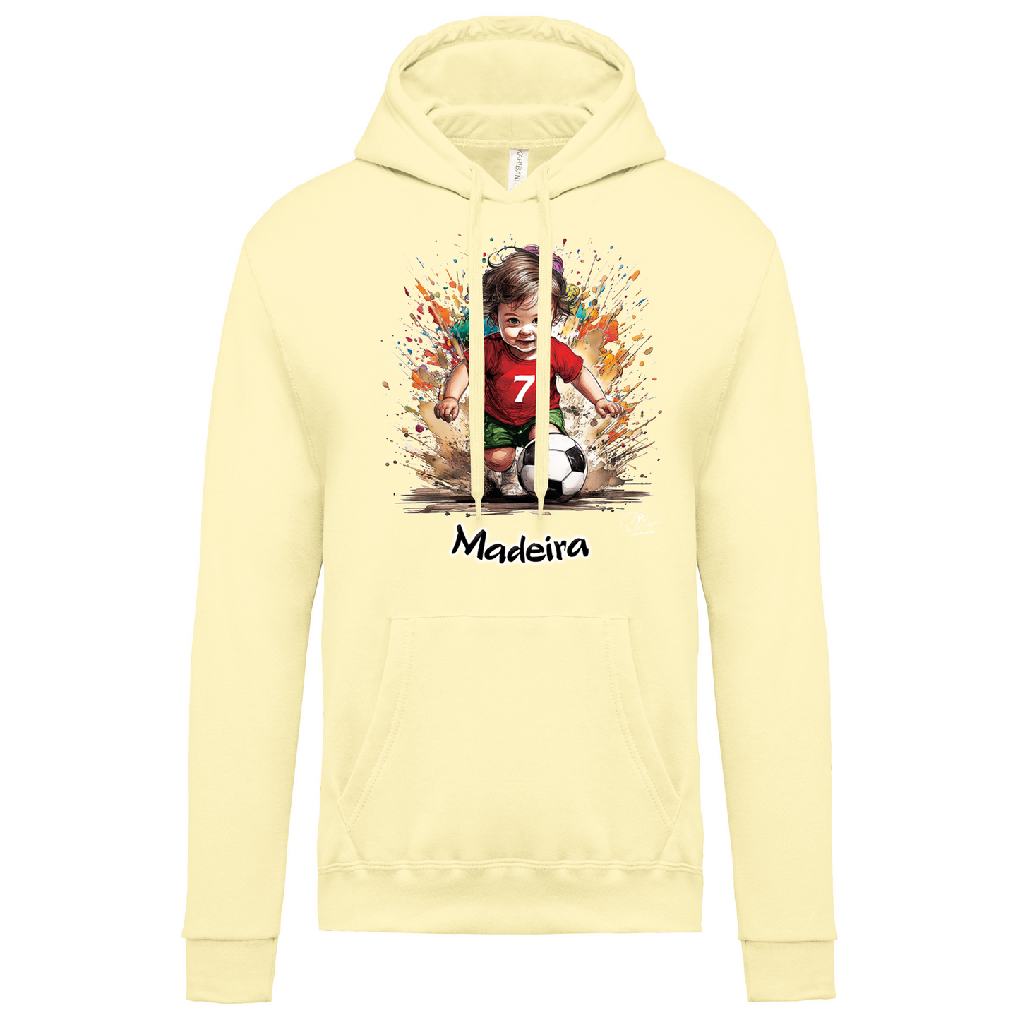 Sweatshirt Kariban com Capuz 7 Madeira