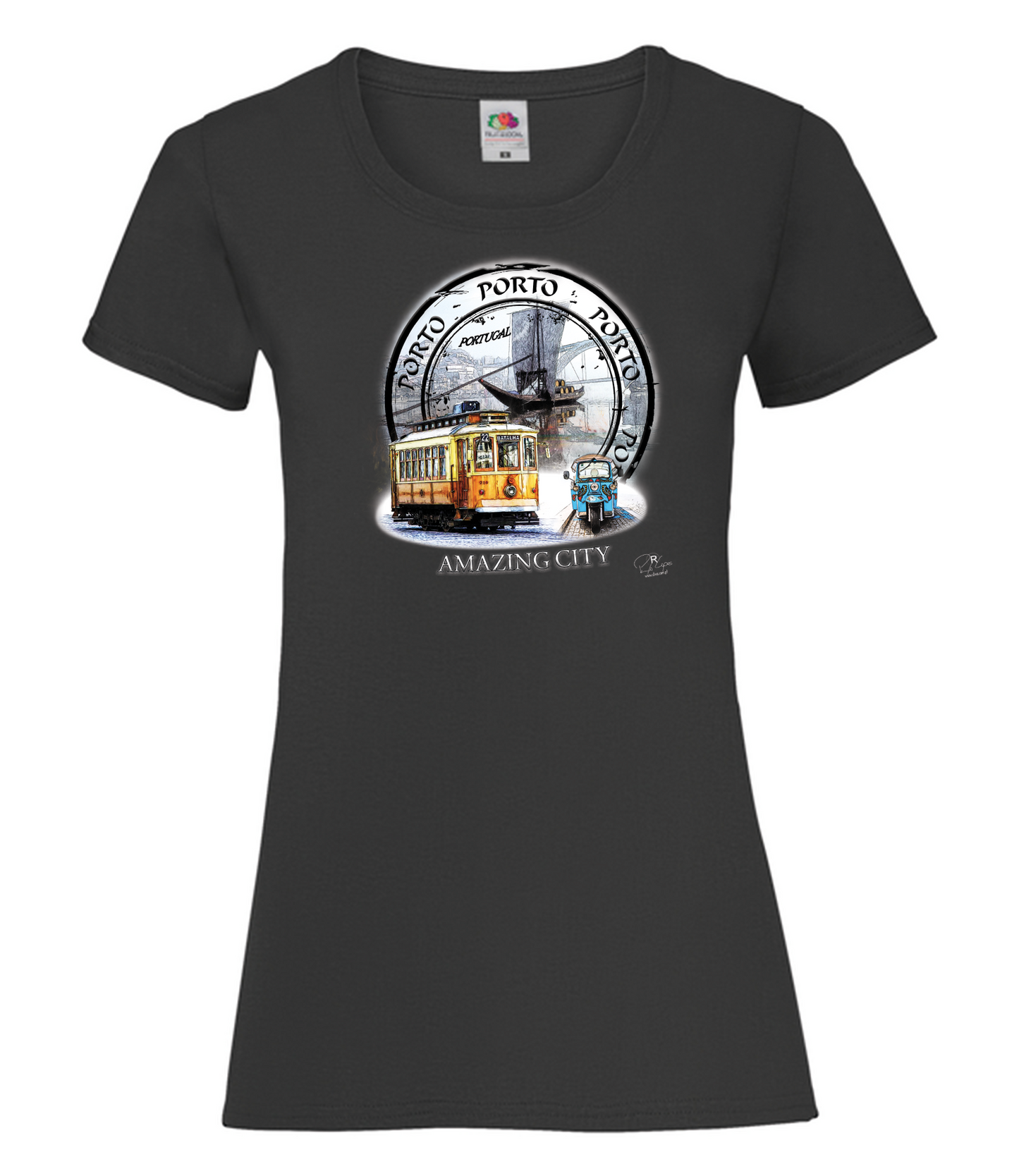 T-shirt Senhora Amazing City Porto
