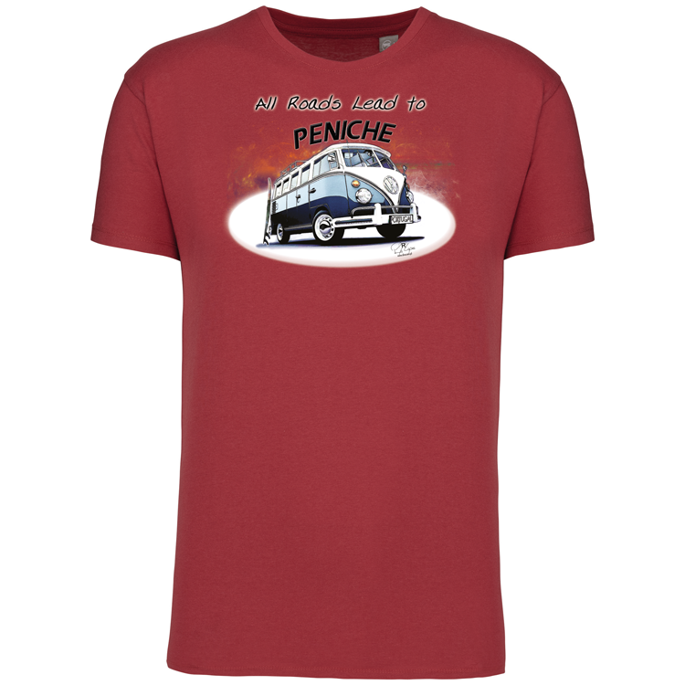 T-Shirt Algodão Biológico All Roads Lead to Peniche