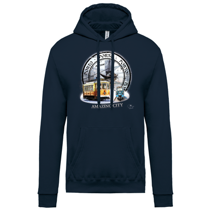 Sweatshirt Kariban com Capuz Amazing City Porto