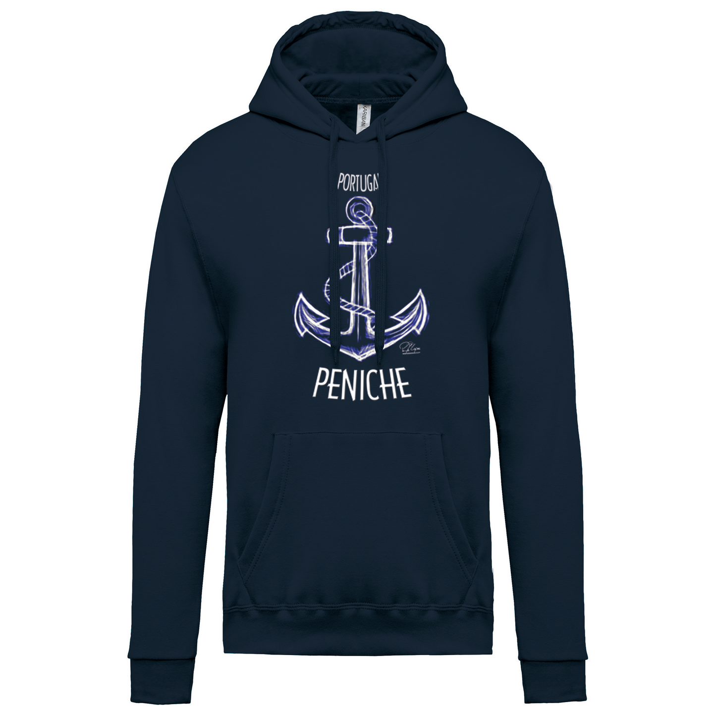Sweatshirt Kariban com Capuz Âncora Peniche