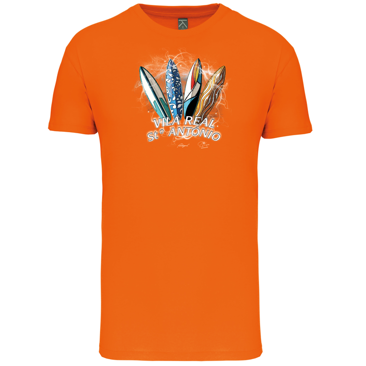 T-Shirt Algodão Biológico Surfboards Vila Real Stº António