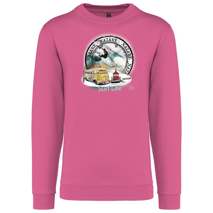 Sweatshirt Kariban sem Capuz Surf Life Nazaré