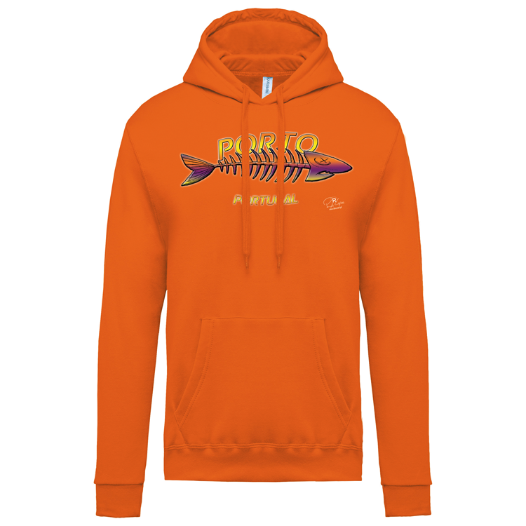 Sweatshirt Kariban com Capuz Espinha Porto