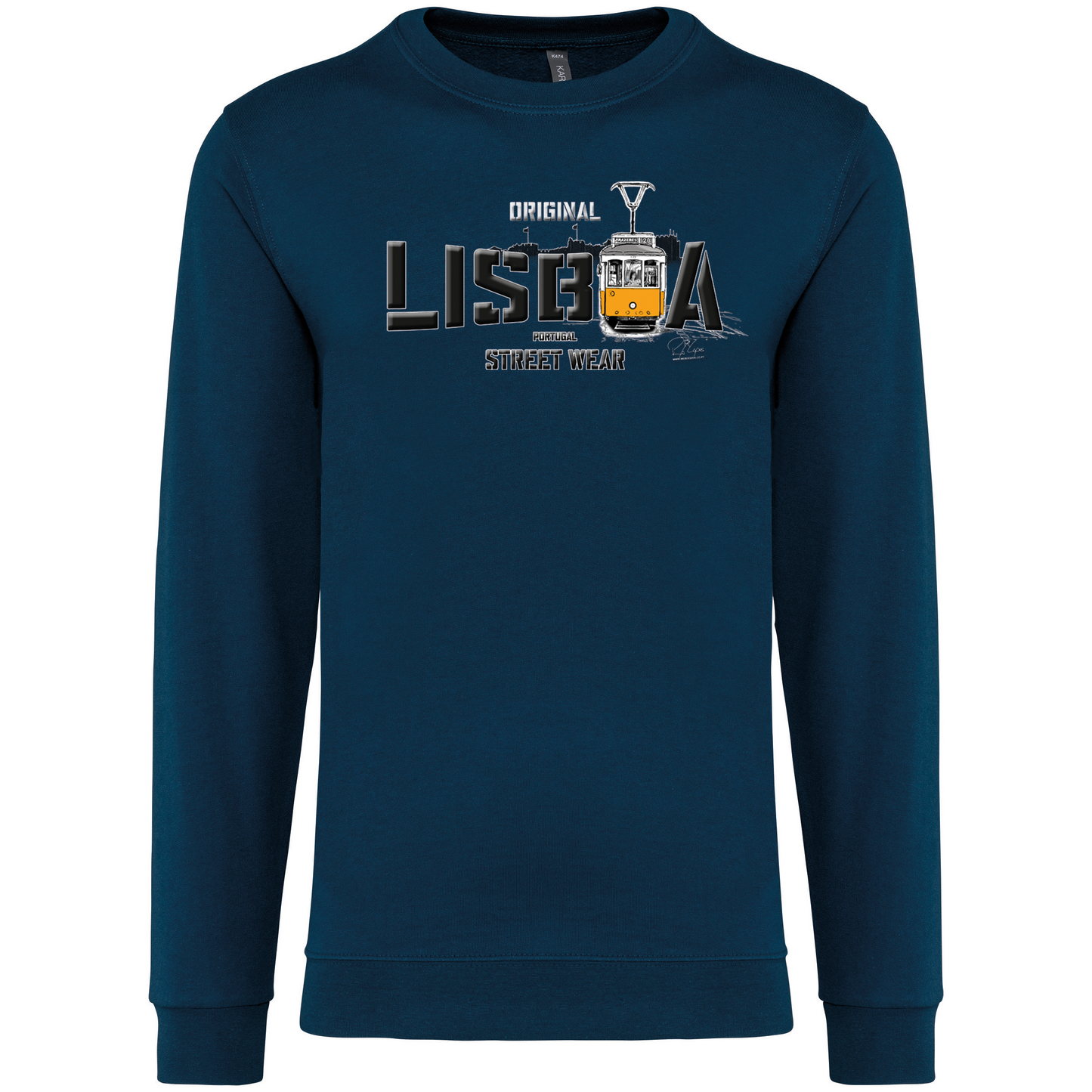 Sweatshirt Kariban sem Capuz Original Lisboa
