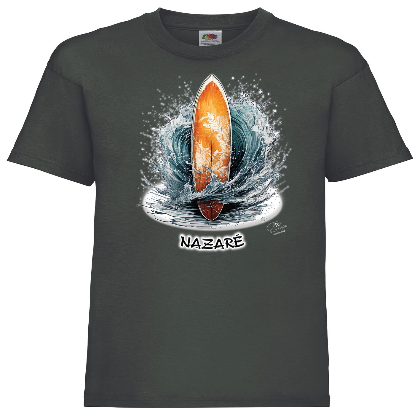 T-shirt Fruit of the Loom Kids Prancha Nazaré