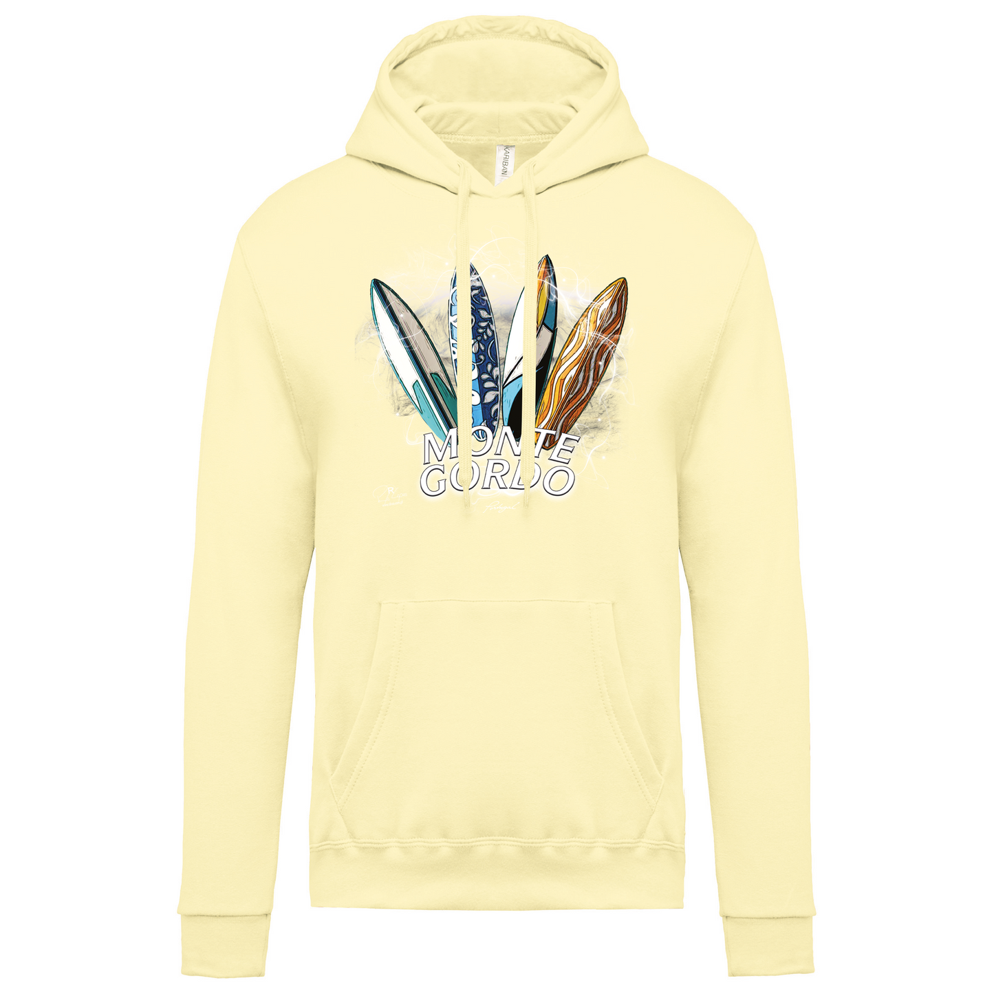 Sweatshirt Kariban com Capuz Surfboards Monte Gordo