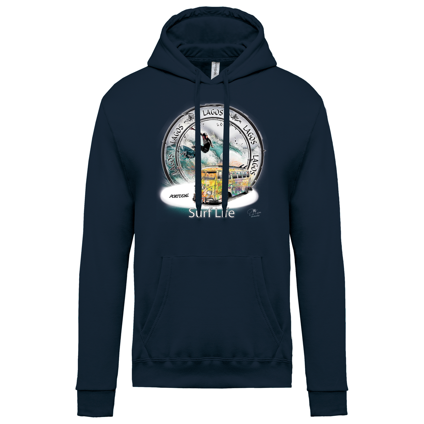Sweatshirt Kariban com Capuz Surf Life Lagos