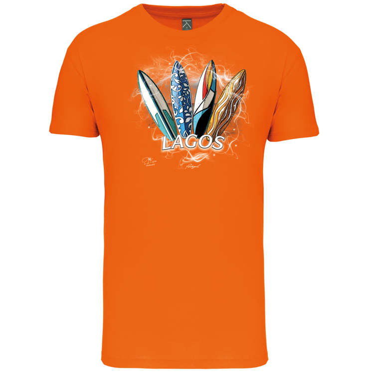 T-Shirt Algodão Biológico Surfboards Lagos