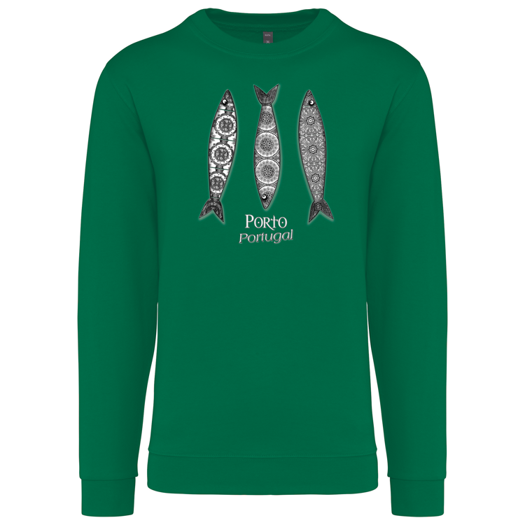 Sweatshirt Kariban sem Capuz 3 Sardinhas Porto