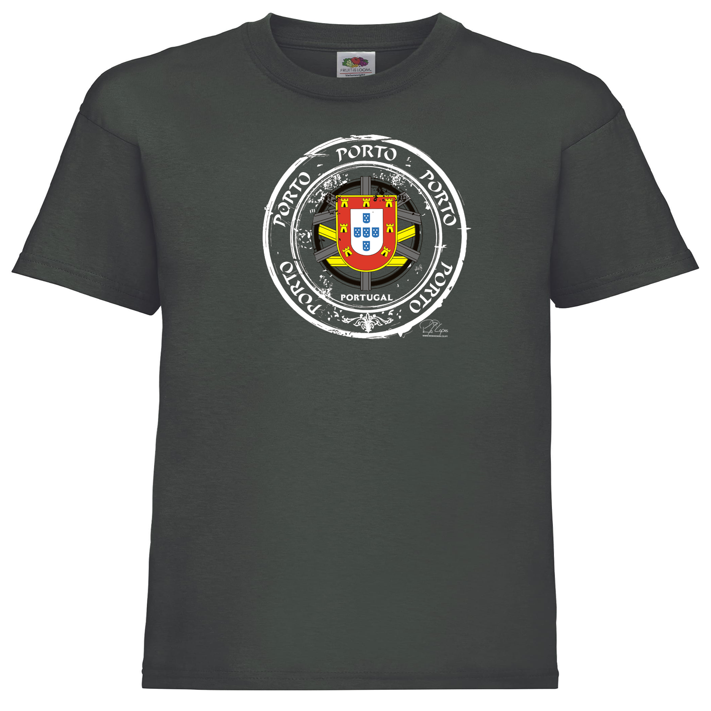 T-shirt Fruit of the Loom Kids Selo Escudo Porto