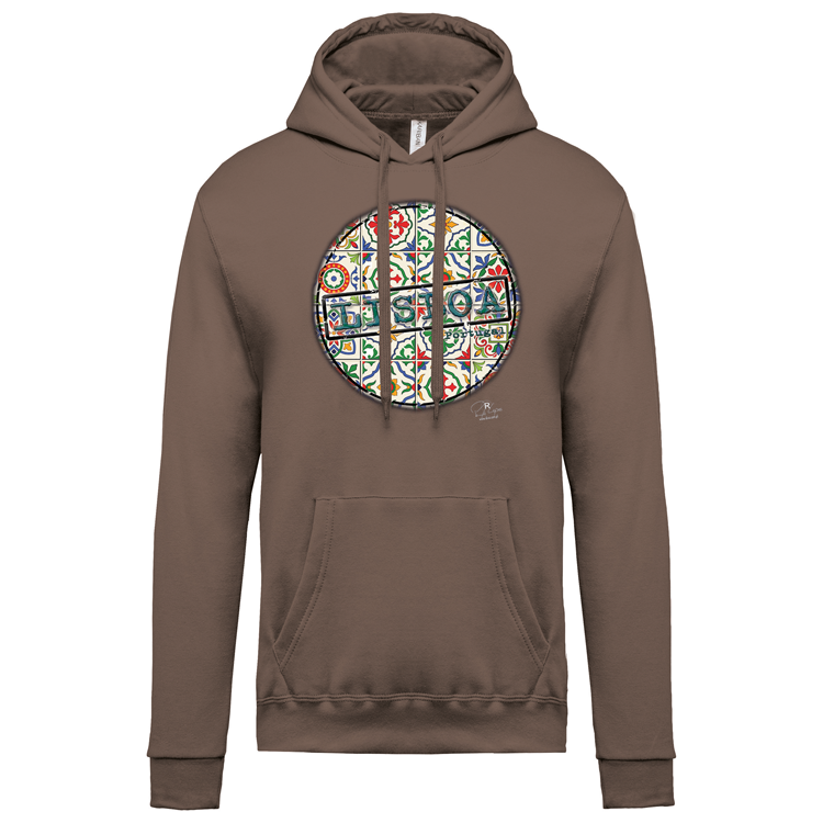 Sweatshirt Kariban com Capuz Pin Lisboa